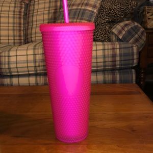 Brand new neon jelly studded Starbucks venti.